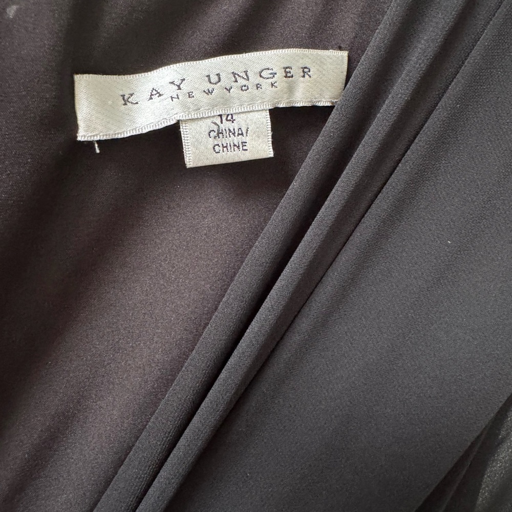 Kay Unger Black Sequin Wedding Dress - Picture 3 of 3